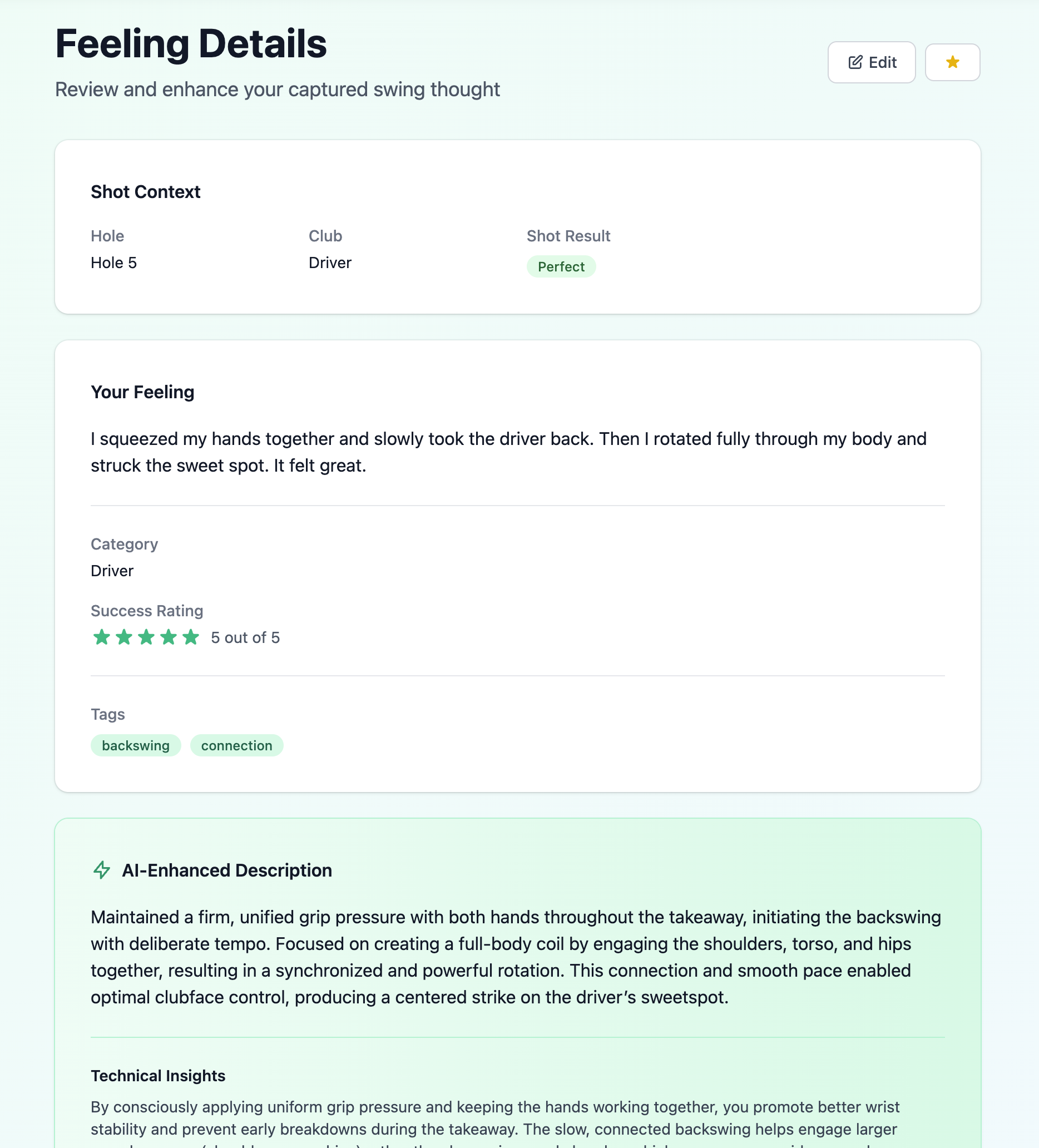 Capture Feelings Feature